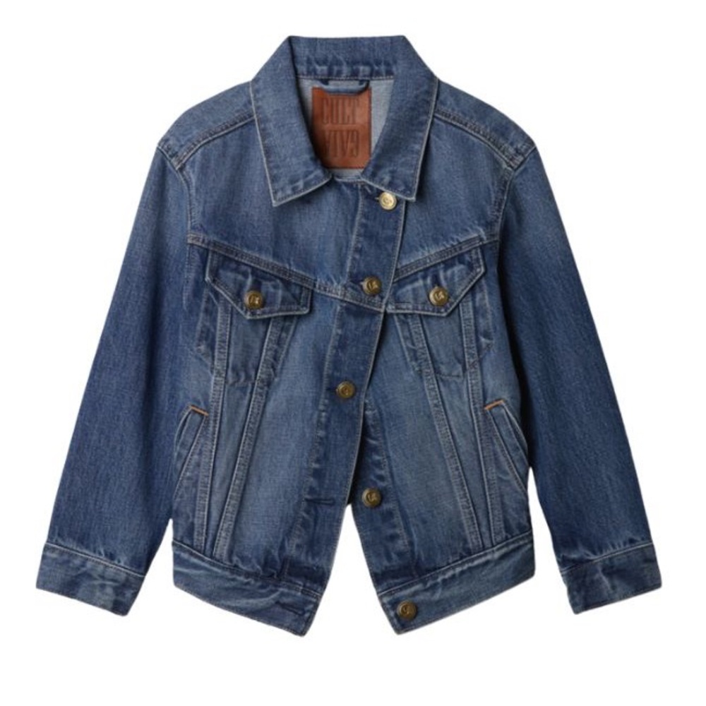 NWT GAP Kids x CULT GAIA Asymmetrical Denim Jacket